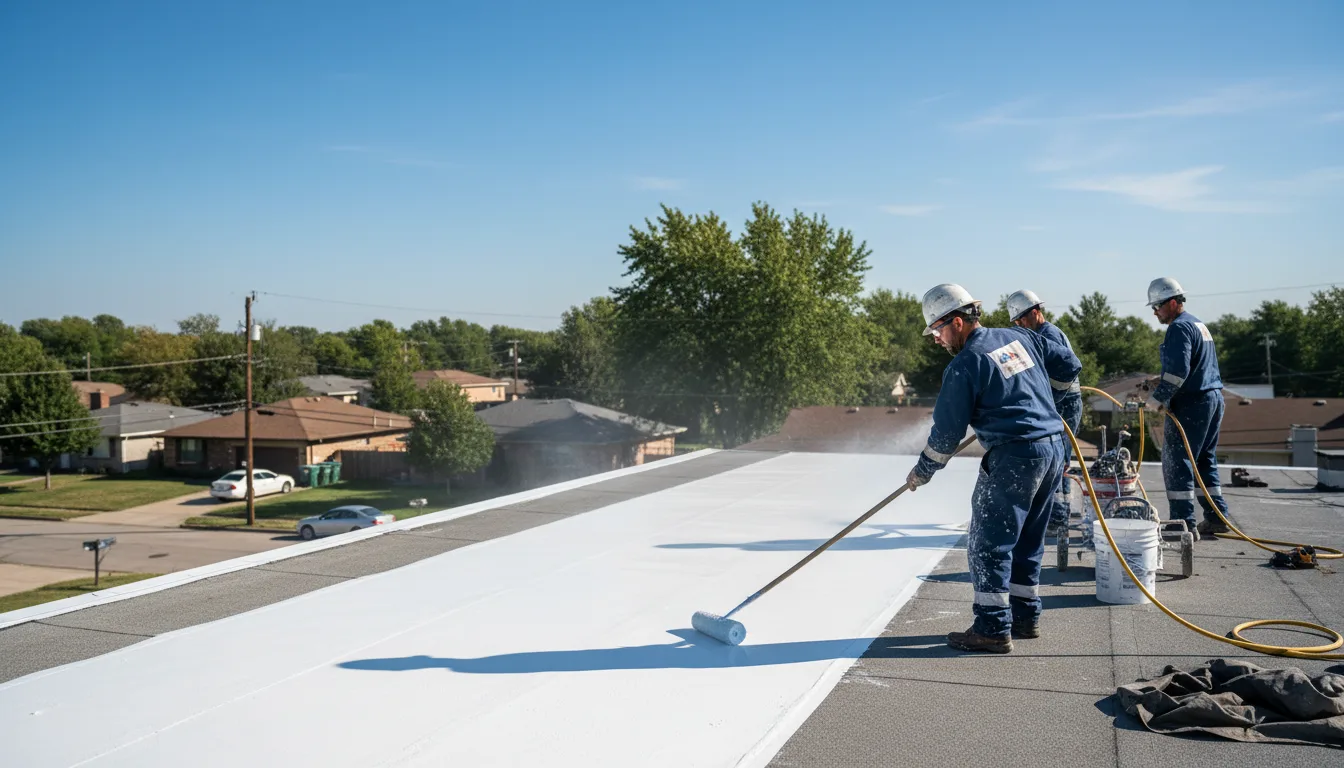 Commercial roof coating in Fraser, MI near me
